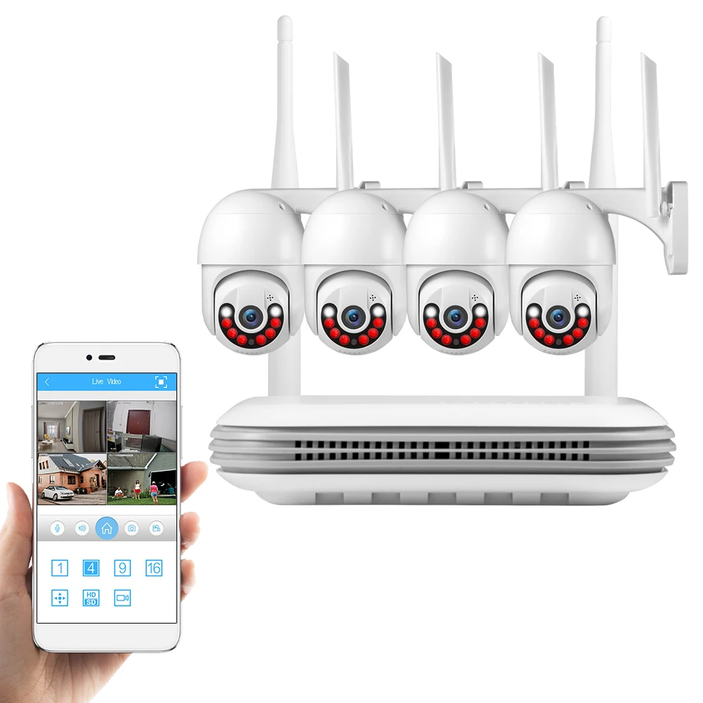 KERUI Wireless NVR Set 8CH Security Camera System Kit 3MP