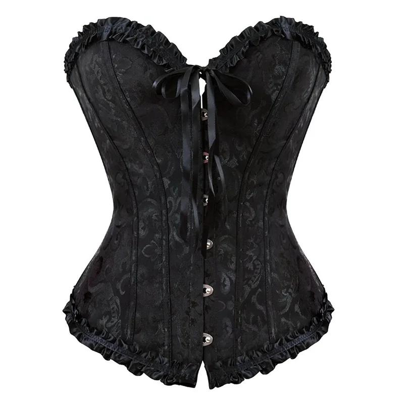 Detachable Printed Floral Mesh Waist Trainer Busty Steel Maternity Shapewear Butt and Hip Body Shaper Lingerie Women Sexy Corset