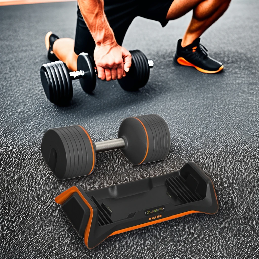 Digital Display Customizable Training Equipment for Home Gym Connectivity and Fitness Tracking Adjustable Smart Dumbbells