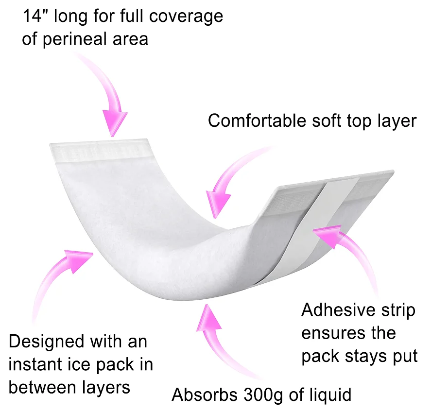 Convenient Disposable Perineal Cooling Pad Cold Pack Postpartum For
