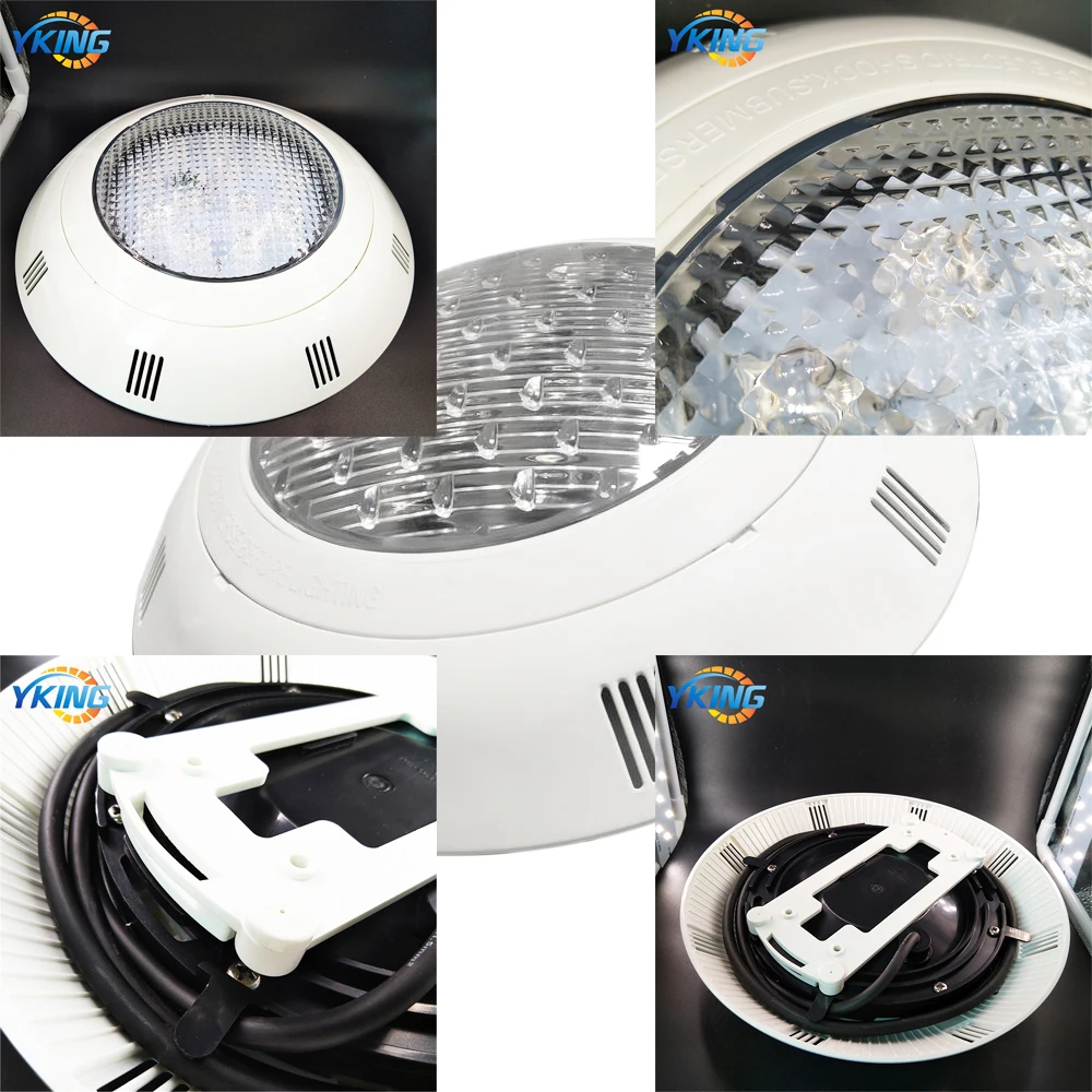 Подводный Ip68 светодиодный светильник для бассейна 100% смола заполненный ABS Par56 18 Вт RGB RF