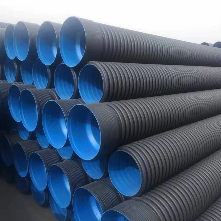 HDPE unterirdisches einwandiges gewelltes perforiertes Entwässerungsrohr - China