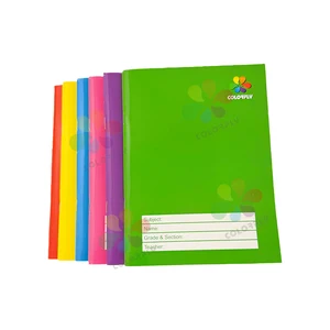 Popular Solid Color Writing Notebook for School Student 14.8x20cm Ivory Paper Cover 80sheets Exercise Book