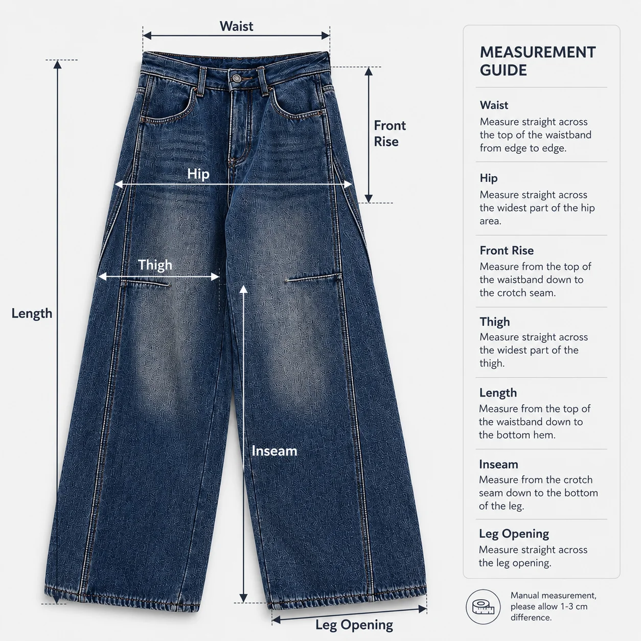 Size measurements