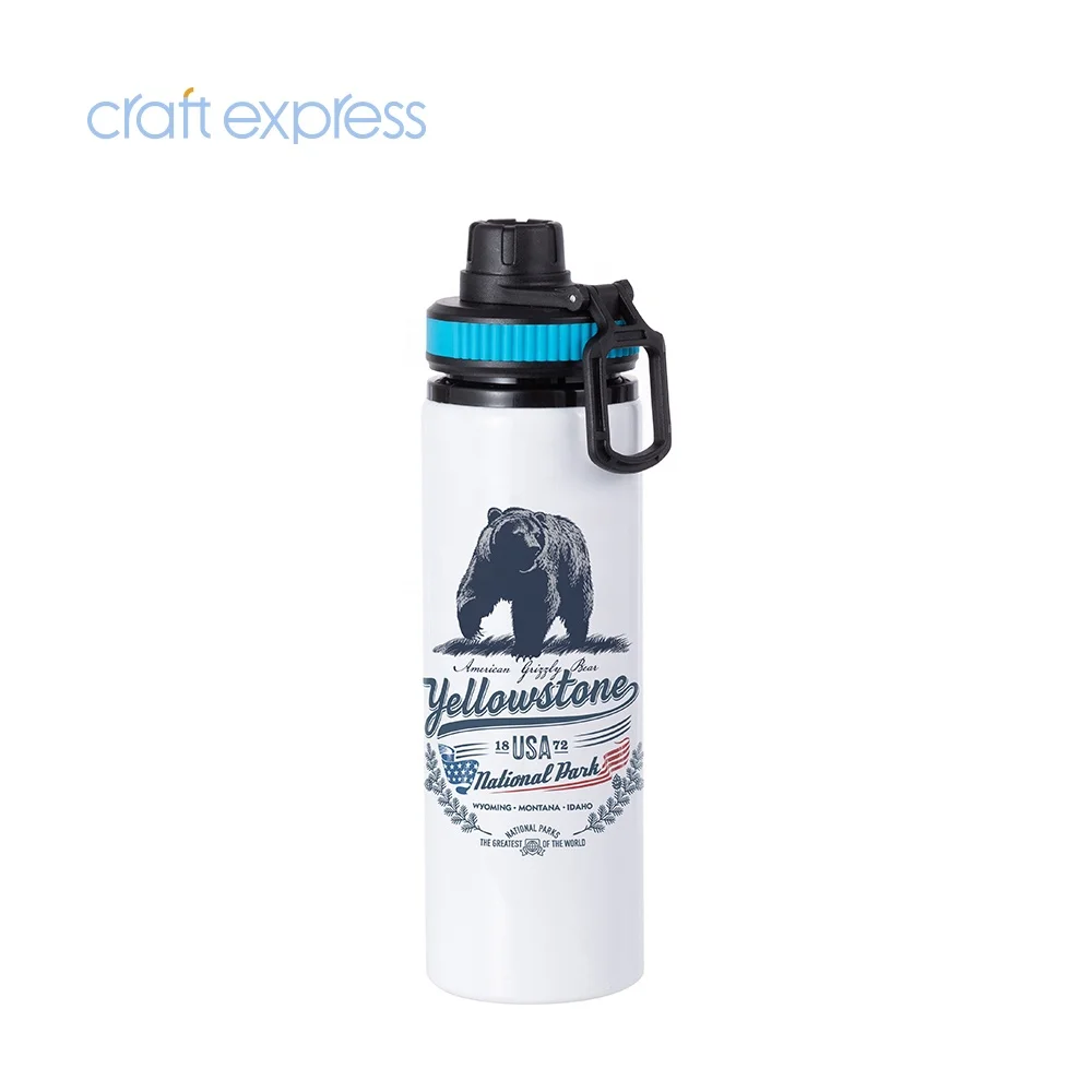 Craft Express Wholesale Custom Logo 850ml Aluminium Sublimation Blanks outdoor Sports Drinking Water Bottle