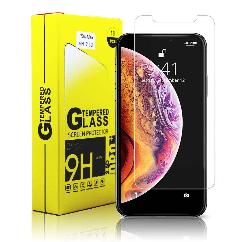 Закаленное стекло для iPhone 11/11 pro/11 pro Max, защита экрана 9H 2.5D 0,33 мм, прозрачная Высококачественная защита экрана