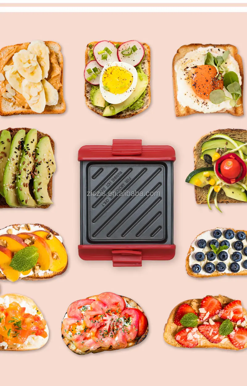 Microwave Oven Sandwich Toaster Press Maker Microwave Grill Tray Crisper With Durable Silicone