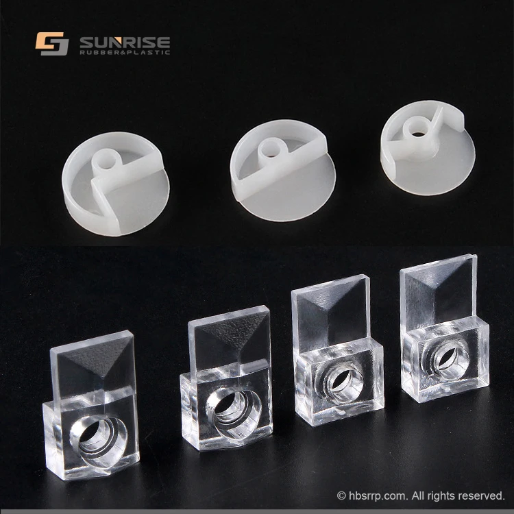 Furniture Hardware Glass Mirror Back Fitting Pp Pe Ps White Transparent