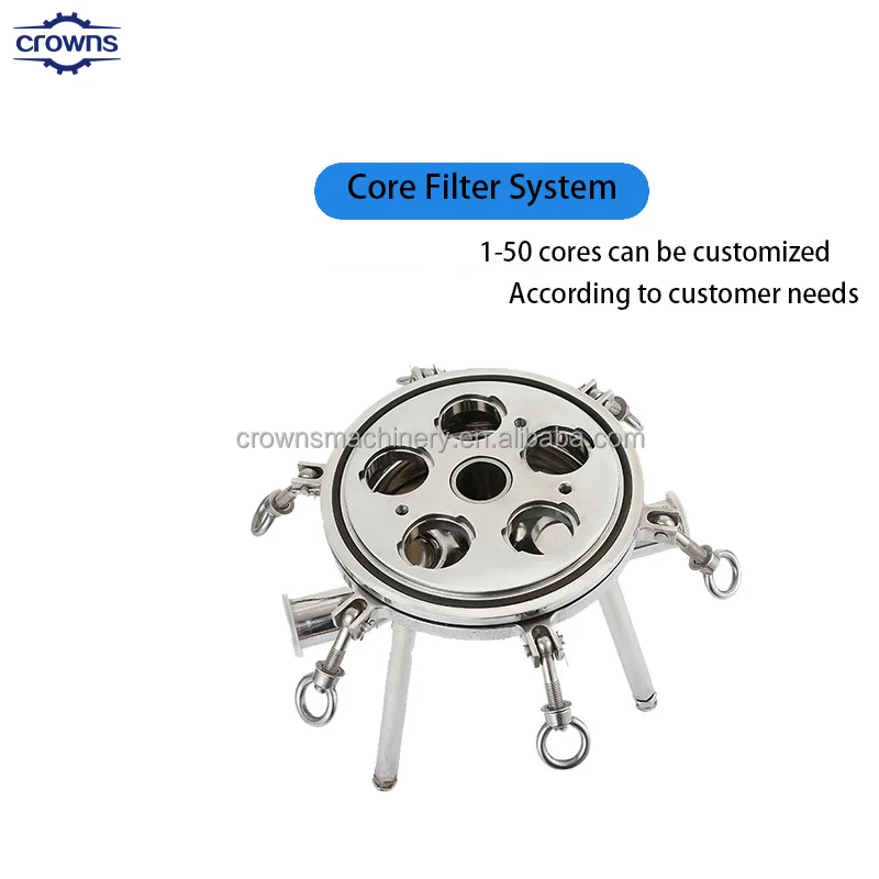 Industrial Sediment Filtration Solution Stainless Steel Multi Cartridge Filter Housing
