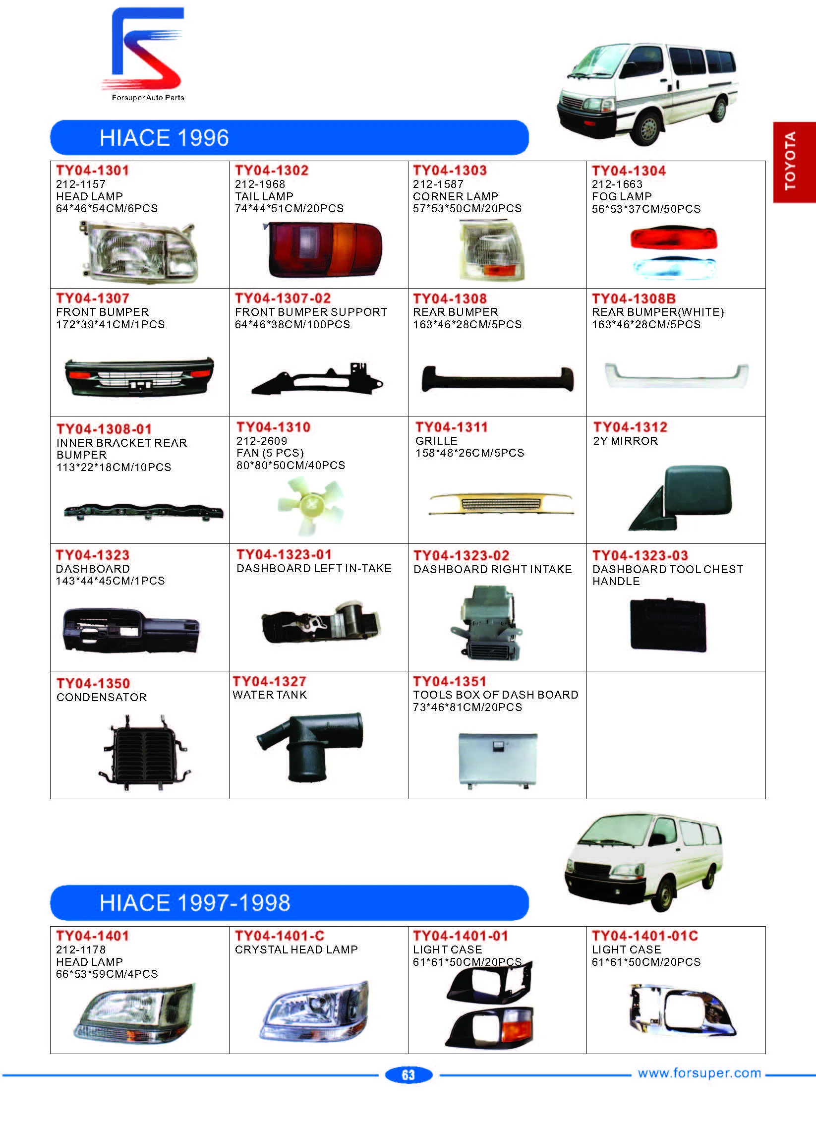 Front Bumper For Toyota Hiace 1996 Auto Body Parts Buy Hiace Front