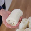 soft loofah is in its white color with a string