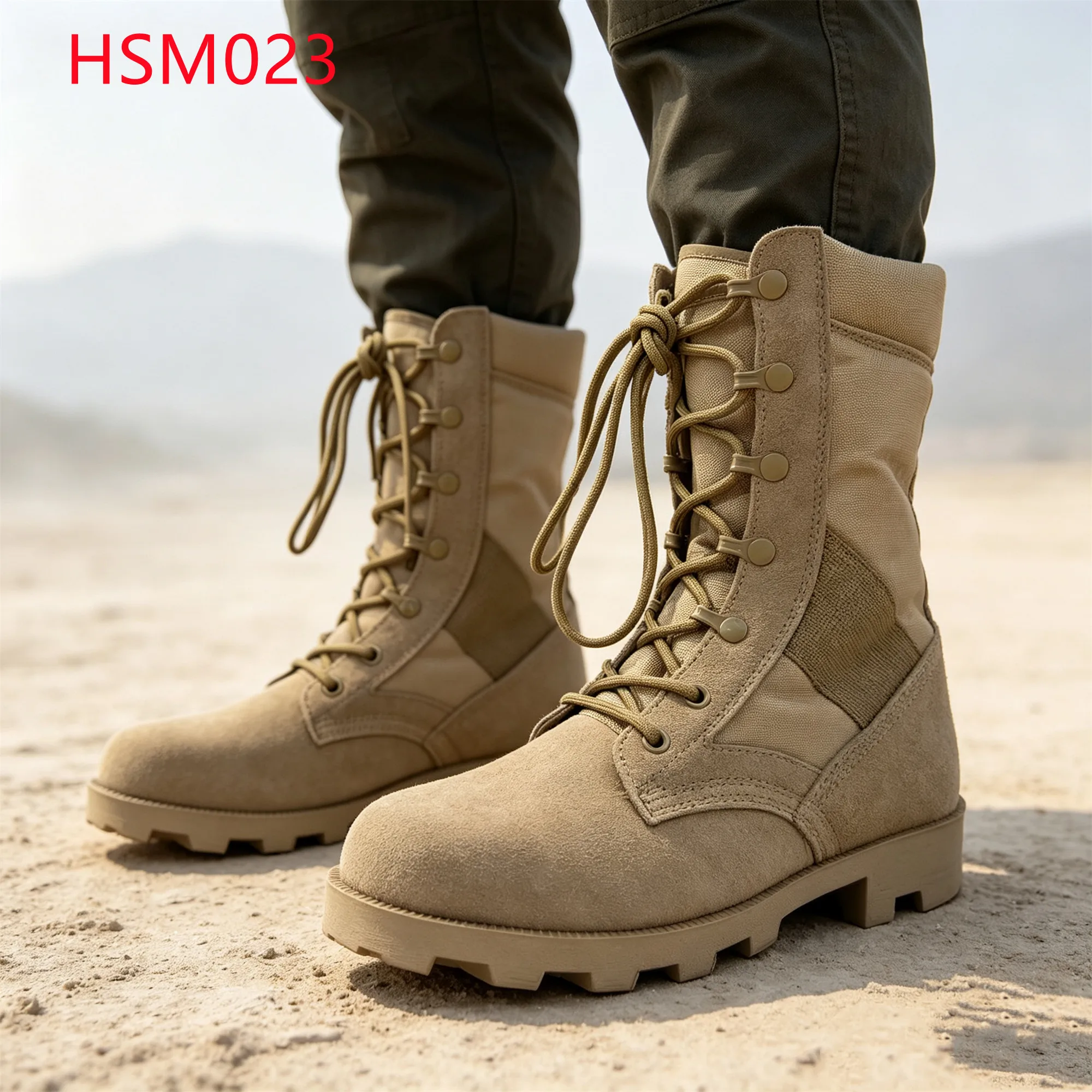 LXG,Nigerian Government 180,000 Pairs Order Hua Singh Desert Boots Bushwhacking Hard Vulcanized Rubber Sole Marching BootsHSM023