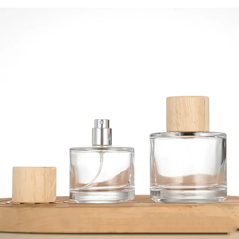 Wholesale Empty clear 30ml 50ml 100ml Round Perfume Bottle Cosmetic Packaging Perfume Bottle Packaging Box