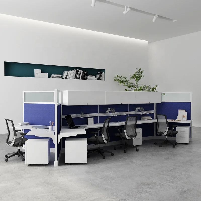 Modular call center office furniture computer desks cubicle partitions office workstations