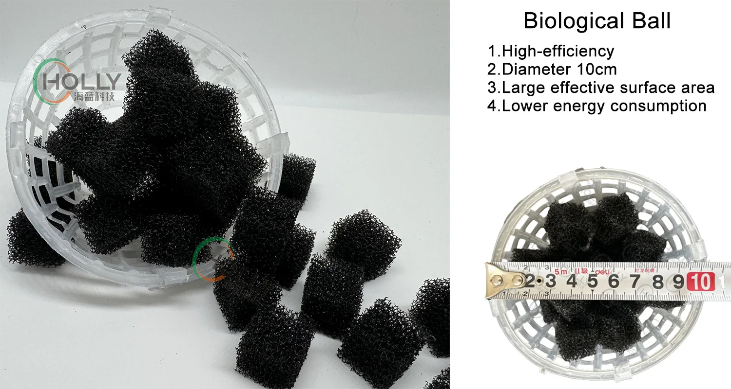 PP Plastic Bio Floating Cage Water Treatment Ball Filter Media for ...