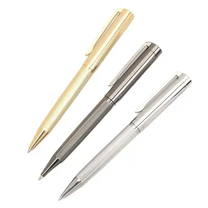 Factory  Executive Premium Gold Rose Gold Metal Pen High Quality Luxury Gift Heavy Personalized Ballpoint Pen with Custom Logo
