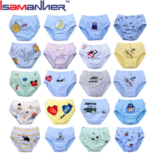 Оптовая продажа, детские трусики, короткие трусики с мультяшным принтом, нижнее белье для мальчиков