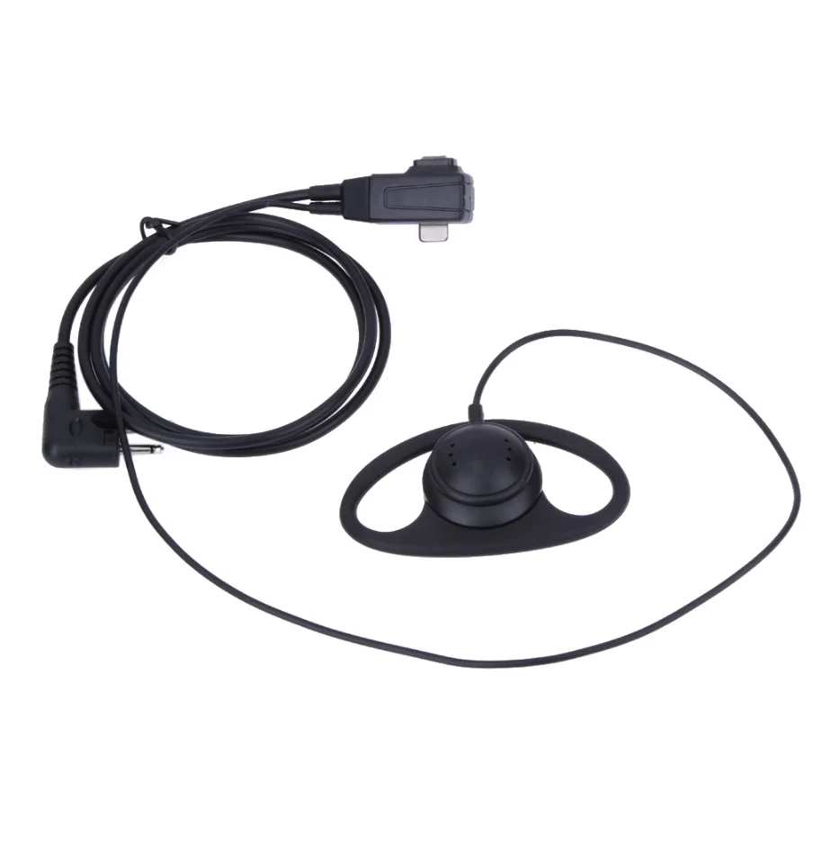 Ham Radio Handheld 2.5mm Police Listen Only G Shape Soft Ear Hook Earpiece For Two-Way Radios,Transceivers And Radio Speaker Mics Jacks,Shoulder Mic Jacks (2 Pack Tubeless Earpiece For Law Enforcement