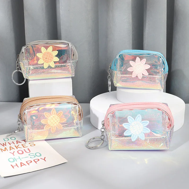 holographic pvc transparent mini coin purse Alibaba