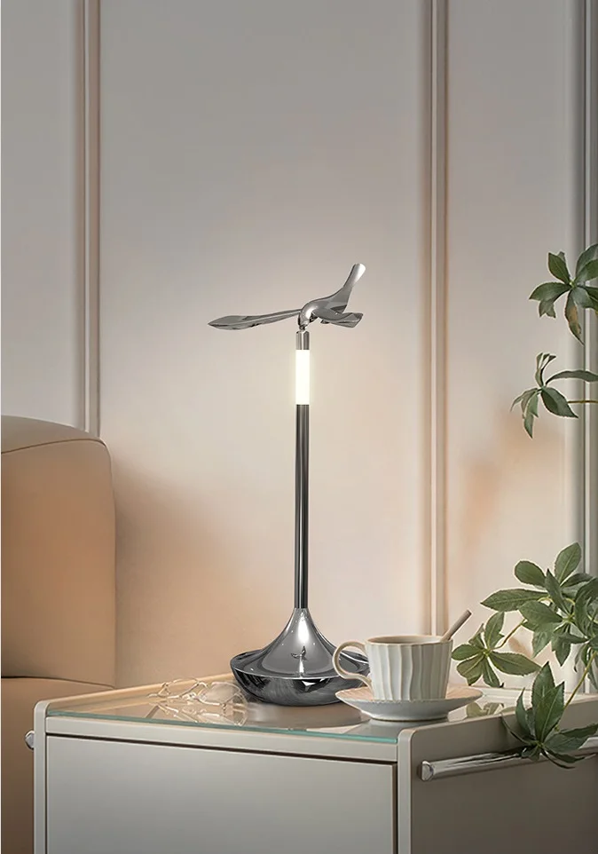 product new simple led creative touch dimming bedroom bed balancing bird ambient table desk led table lamp-37