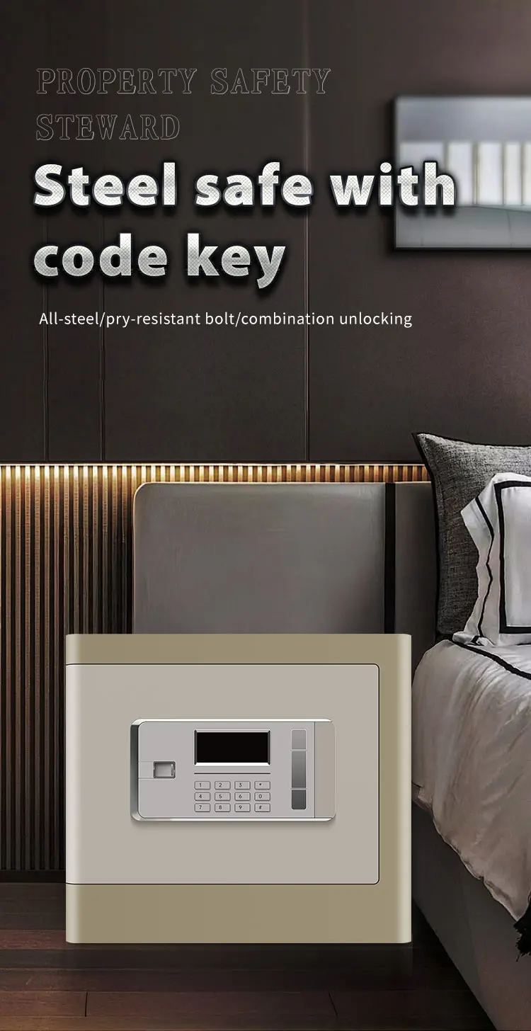 CEQSAFE Excellent Standard Digital Electronic Hotel Room Fingerprint Safe Box with Digital Password Lock manufacture