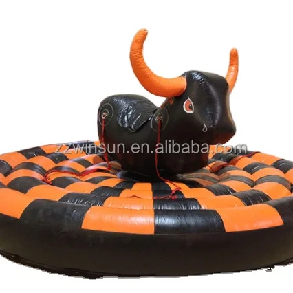 WINSUN Inflatable Mechanical Bull Inflatable Bull Fight Mat Amusement Rides Inflatables Mechanical Bull Ride for Rent