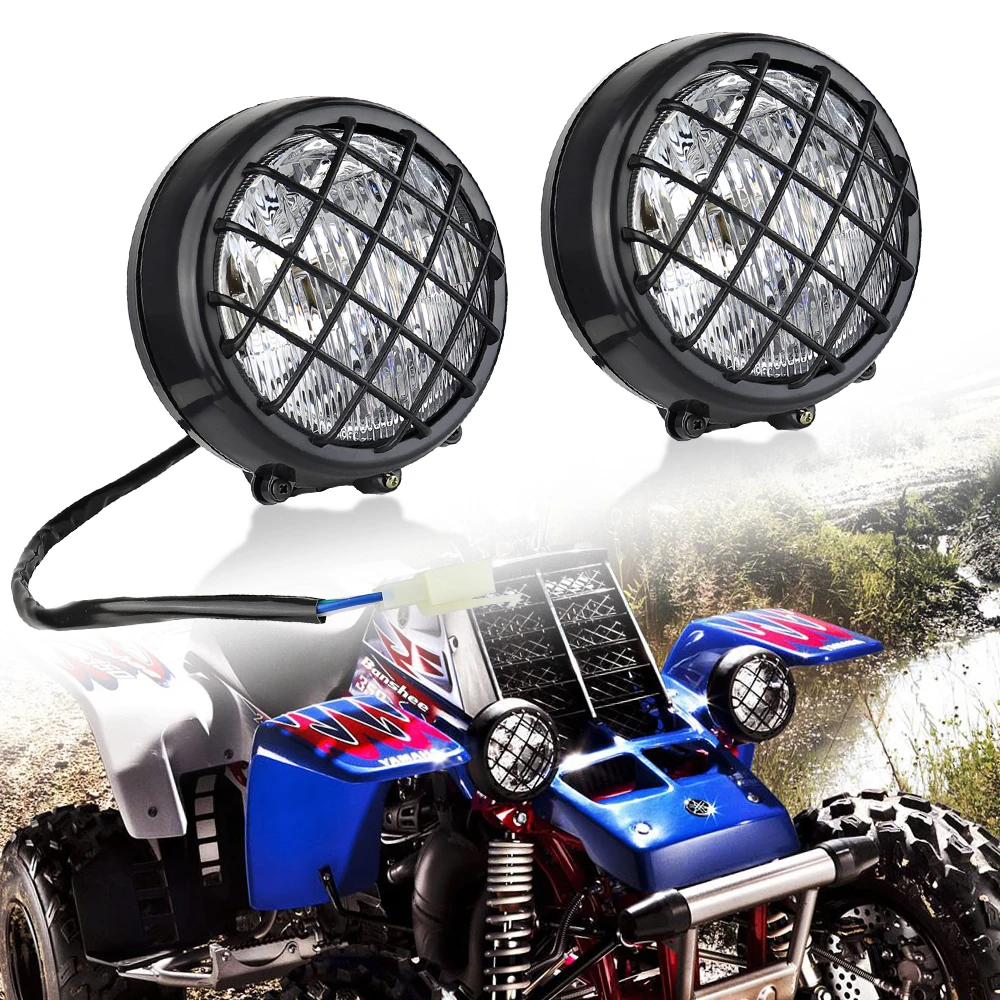 Long-range LED headlamps + fog light for Yamaha YFZ 350 Banshee