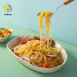 Customized Low-Fat Diet Pasta Konjac Shirataki Noodles Gluten-Free Enhanced Carrot Fiber Box/Bulk/Bag Available Customized
