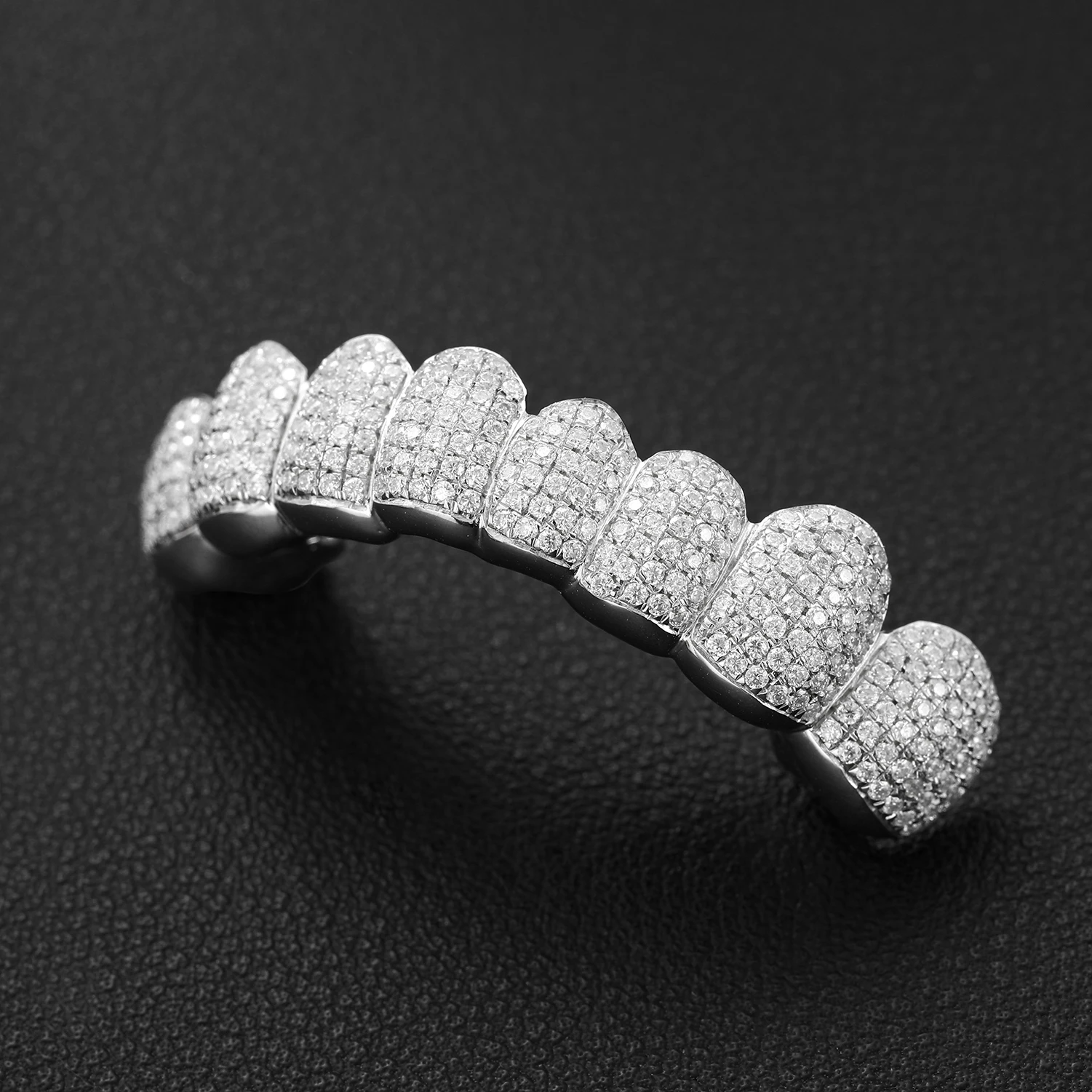 Customize Hip Hop Iced Out Teeth Grillz 14/18k Gold Platinum Plated ...