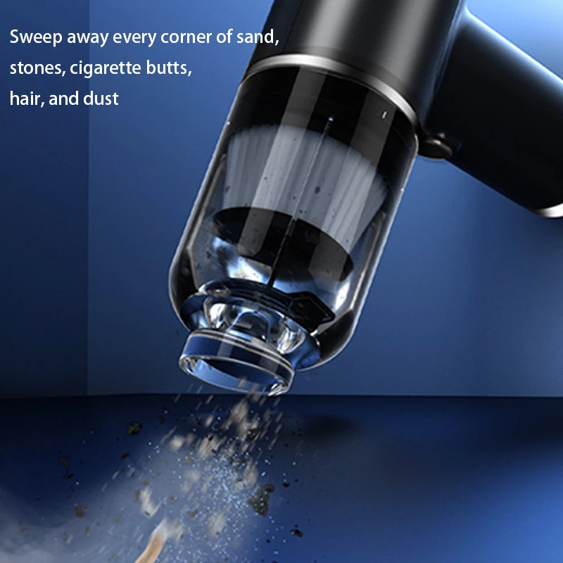PCMOS Car ABS Wet Dry Vacuum Cleaner Cordless Wireless Handheld DC7.4V 60W Large Capacity 5000Pa Mini Portable Machine - view 5