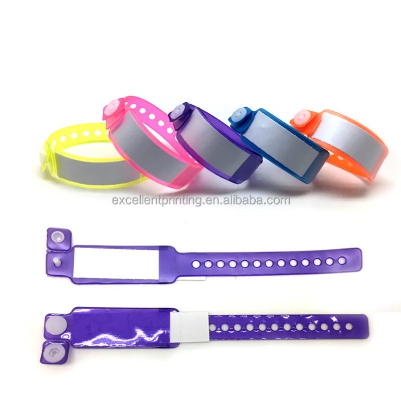 PVC Medical ID Bracelet and Vinyl Wristbands for Hospitals or Hospital Newborn Baby Identification