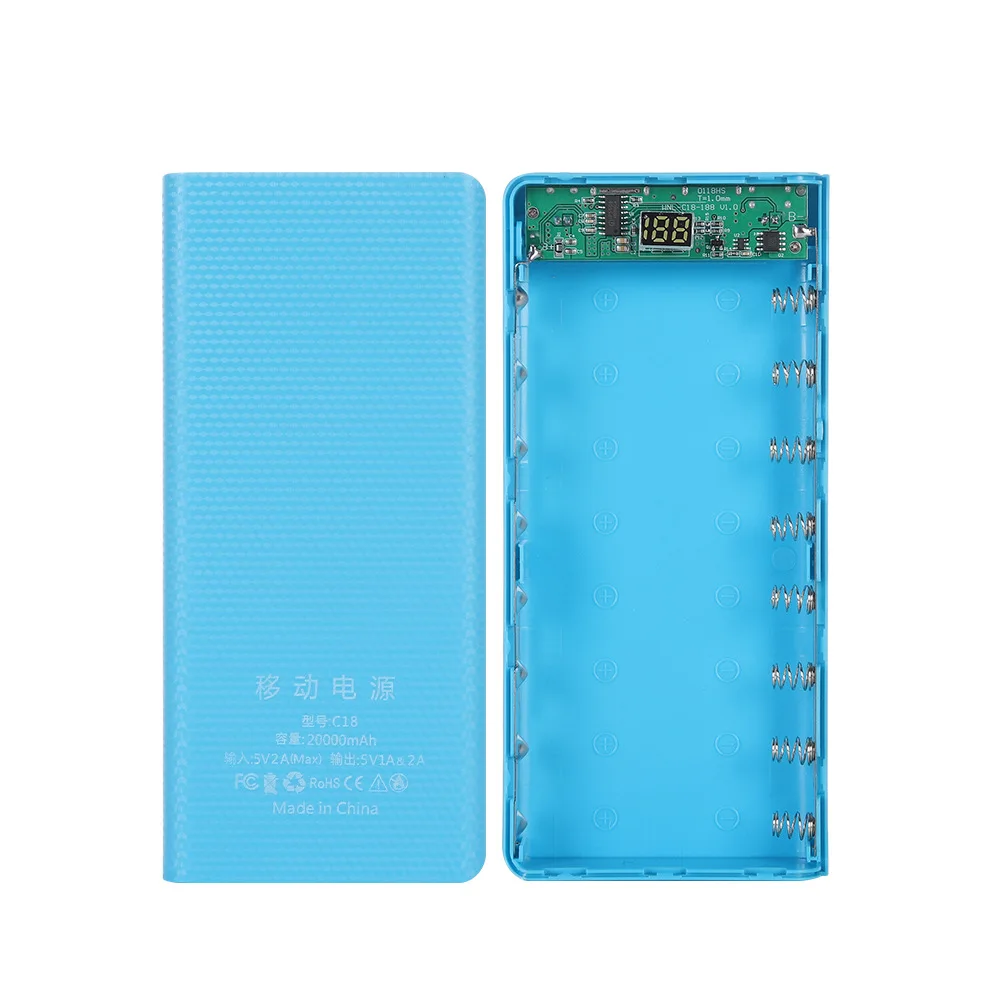 Easy Replace 18650 Battery DIY Mini USB Power Bank  20000mah for Smart Phone