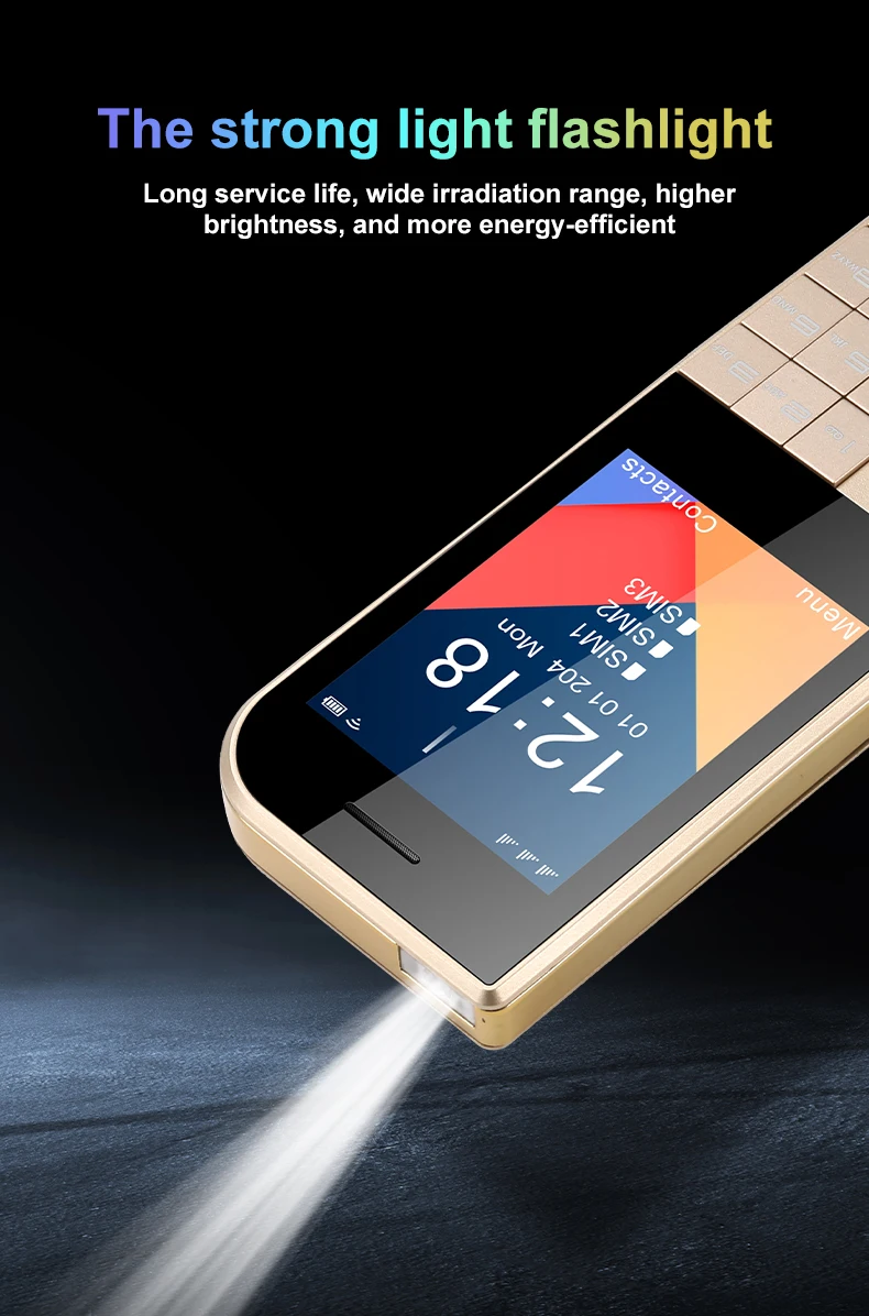 2025 New Feature Phone 3 SIM 2.8 Inch for nokia 7610 Senior Phone Keypad Big Button Senior Phone Global Version OEM ODM