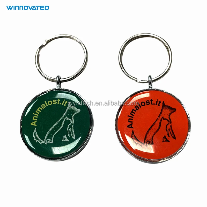 ID Printed QR Code PVC Epoxy Pet Wearable NFC Dog Tag