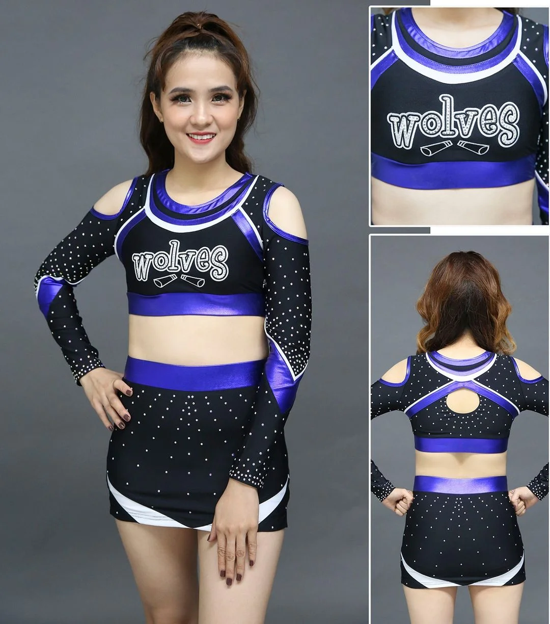 Custom Wholesale Hot Sexy School All Star Danc Rhinestone Girls Youth ...