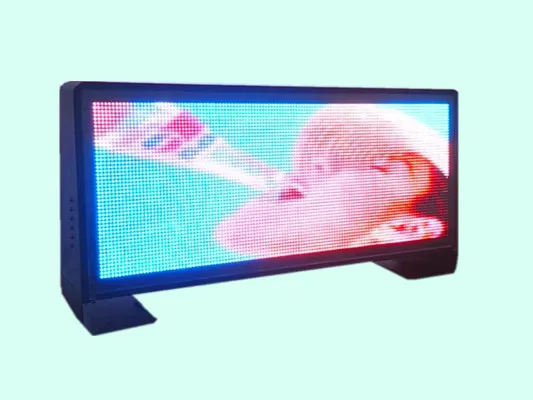 Animation, Video, Still Images  Display Function  Full Color Outdoor Taxi Top Led Sign