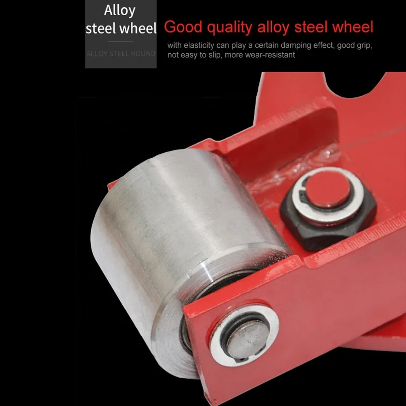 3 Ton 360 Degree Swivel Wheels Load Moving Skates Transport Skids Roller Trolley Rotation Machinery Mover Dolly Cargo Trolley