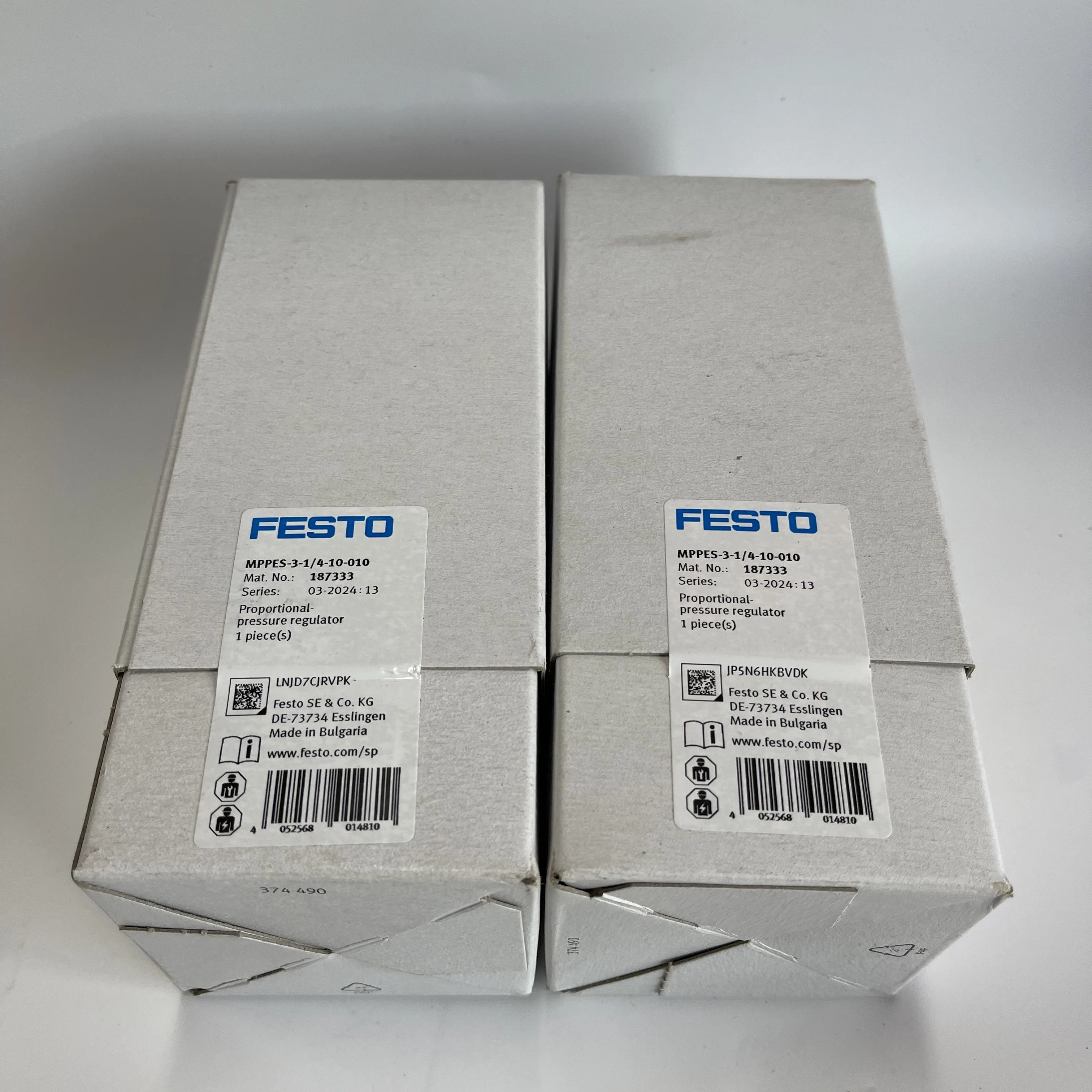 FESTO Proportional Pressure Regulator MPPES-3-1/4-10-010 187333 FESTO Proportional Pressure Regulator MPPES-3-1/4-10-010 187333