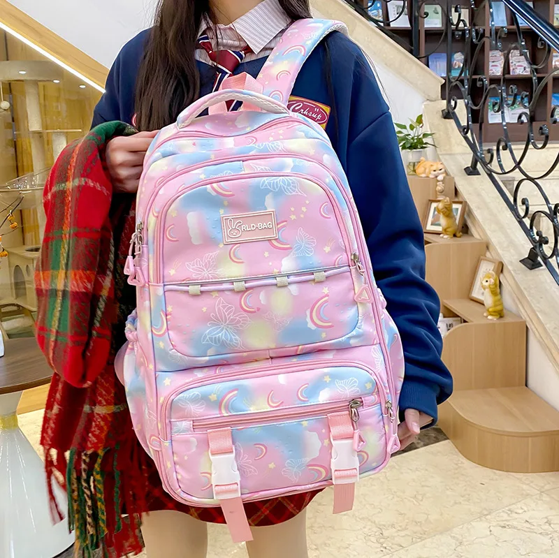 Waterproof Teen School Bag Girls Sac a dos High Quality School Backpack for Teenagers Mo aperçu 3