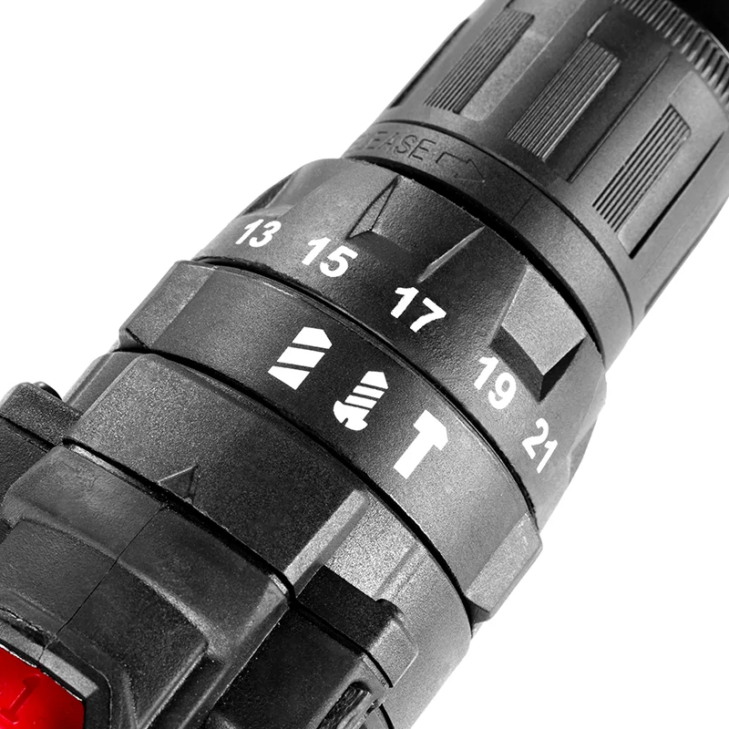 TEH Professional Chinese Brand Portable Cordless Drill Variable Speed Impact Drill with Obvious Switch Battery Power Source