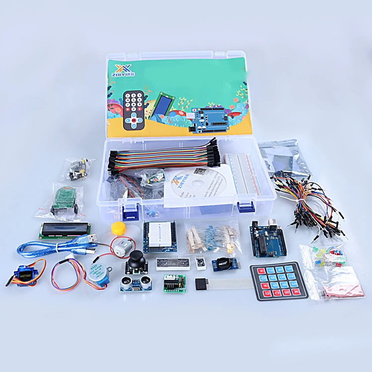 Tscinbuny Ultimate Electronics DIY Education & Maker Kit Starter Kit with Electronic Modules and Boards for Learning