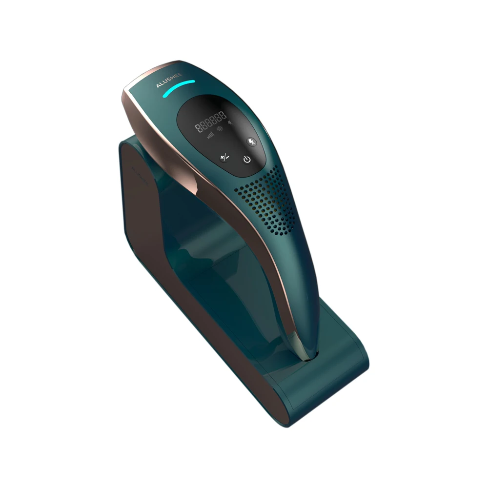 ALUSHEE Home Use Ice Cold Unlimited Flashes IPL Hair Removal Device for Women and Man