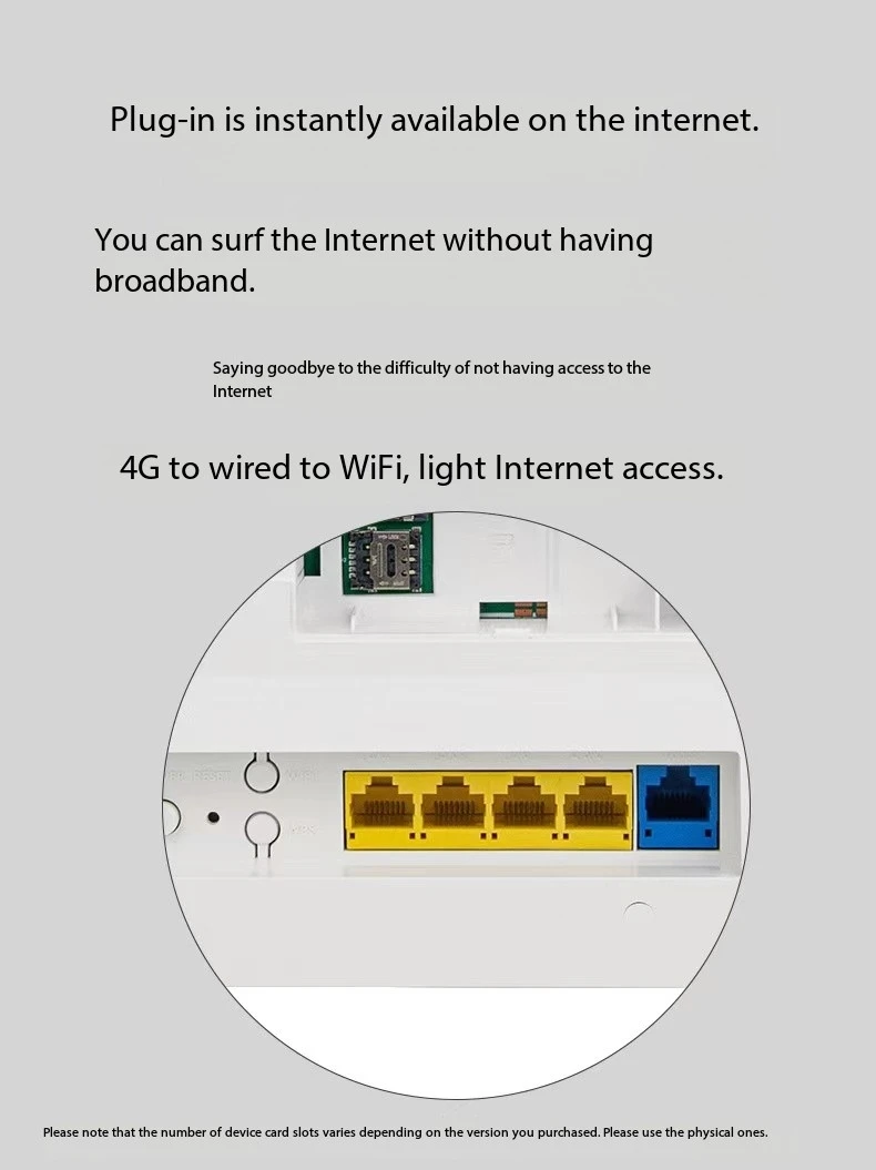 4G CPE WiFi Router with Sim Card Slot Use 4000 MAh Battery Battery-Powered Hospot Modem LTE C521 Batteries Wireless Router