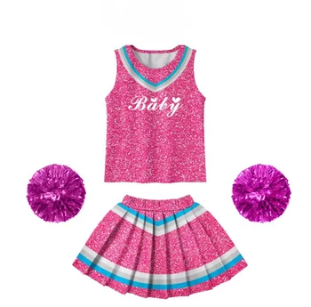 Best Price Custom Girls Cheerleading Performance Wear Sets Children's Uniform for Sports Performance