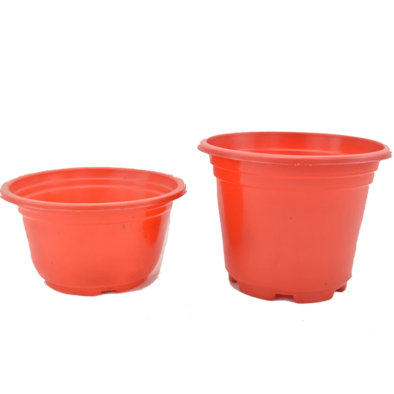 Wholesales Cheap Round Flower Pots Outdoor Plastic Nursery Flower Pot
