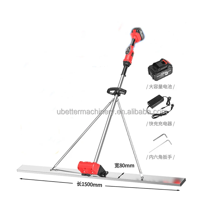 Screed Ruler Blade Manual Vibrating Concrete Ruler Screed Machine with Lithium Battery ...