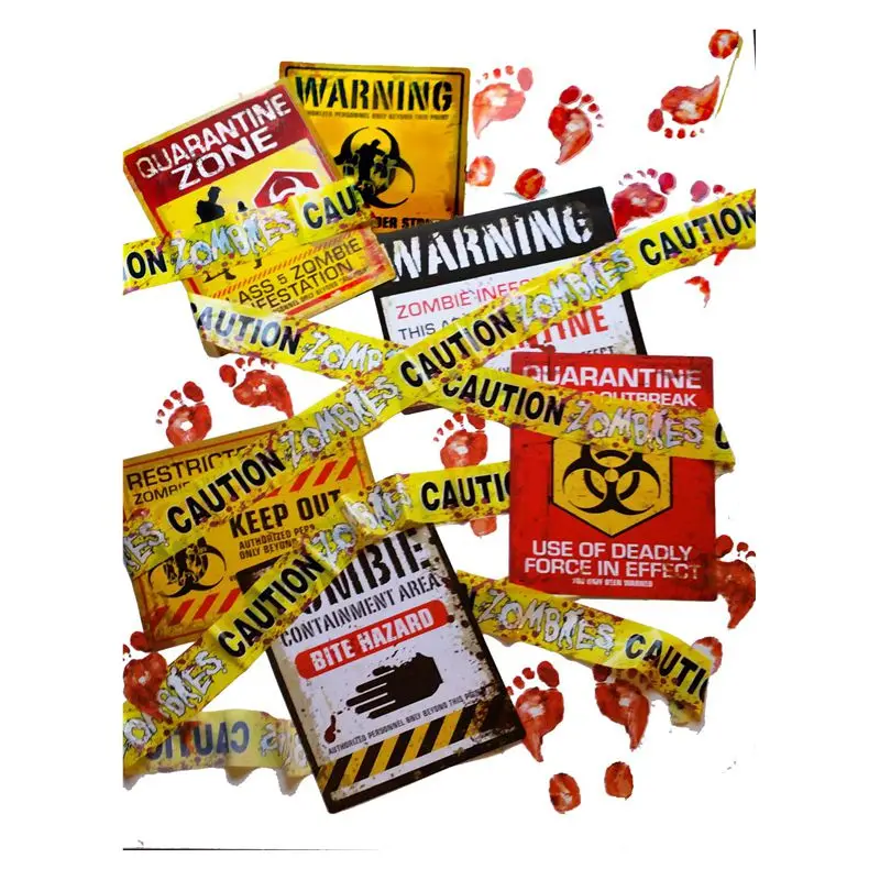 Horrible Decorative Banners Durable Disposable Banners for Halloween