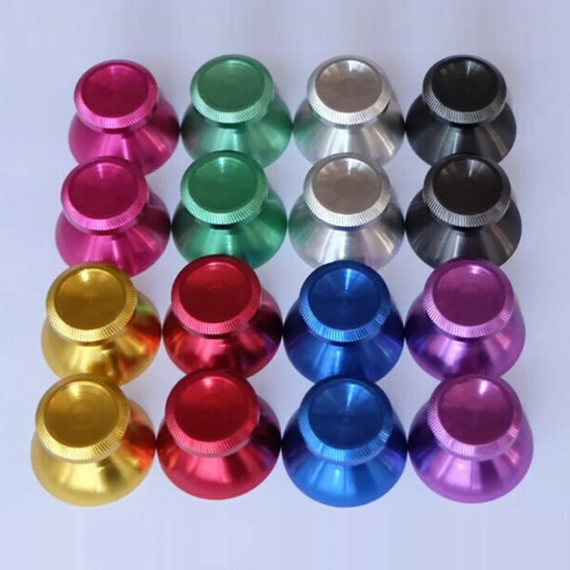 Aluminum Alloy Metal Analog Thumb Stick Two Thumb Grips Joystick Thumb ...