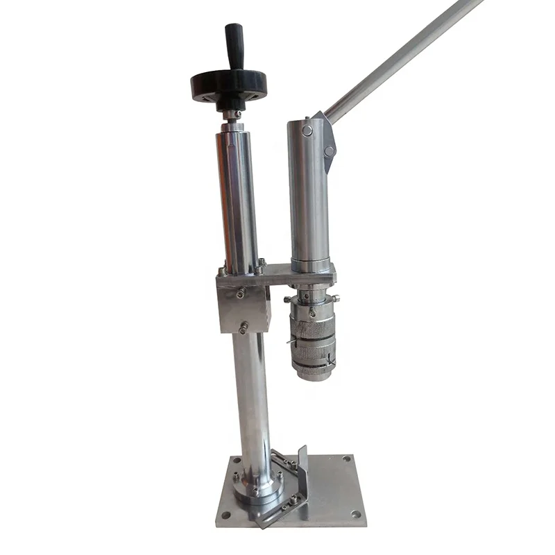 Semi Automatic Spray Crimper Tin Can Valve Crimping Aerosol Sealing Machine