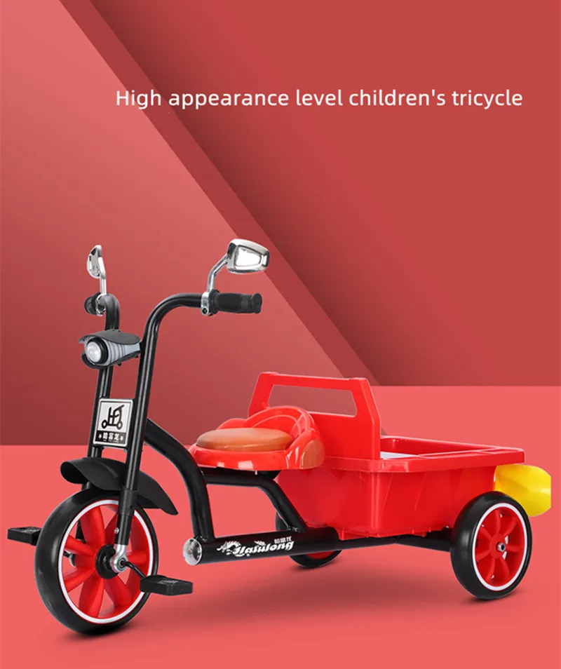Wholesale Children Tricycle With Back Bucket 16 Years Old Boys And